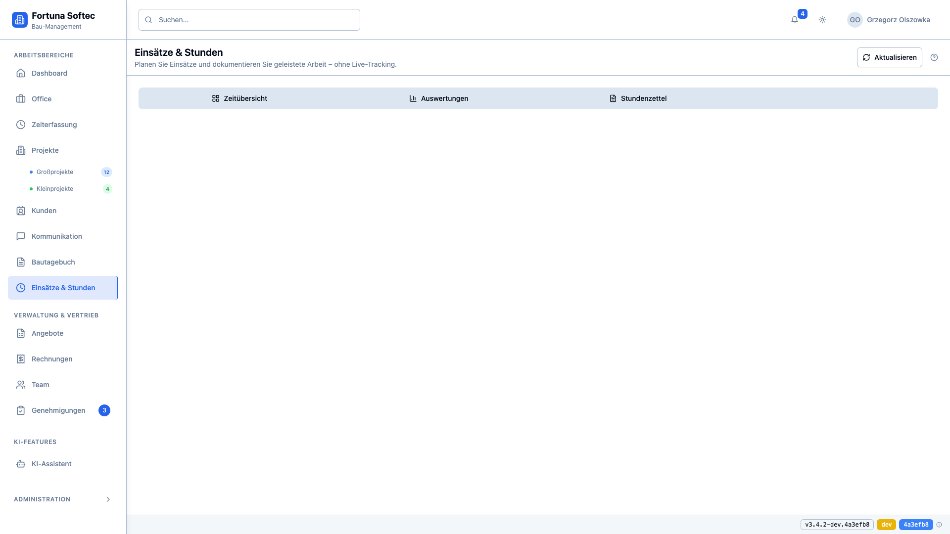Einsätze Übersicht